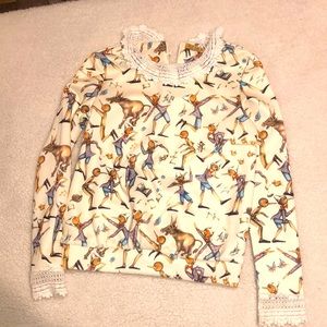 Elf Sack Designer Pinocchio Pullover XS Women